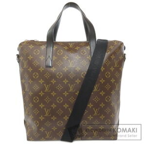 Louis Vuitton Monogram Macassar Brown Kitan Tote Bag Canvas